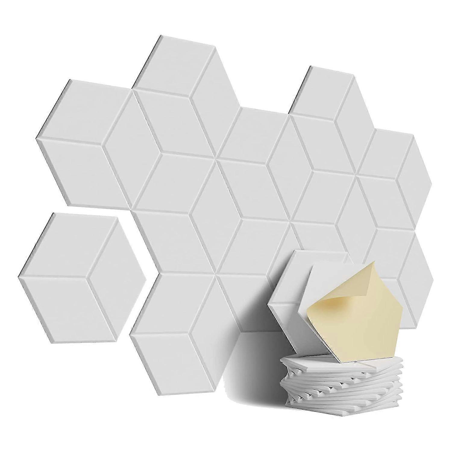 12pc Polyester Acoustic Foam Panels With Adhesive
