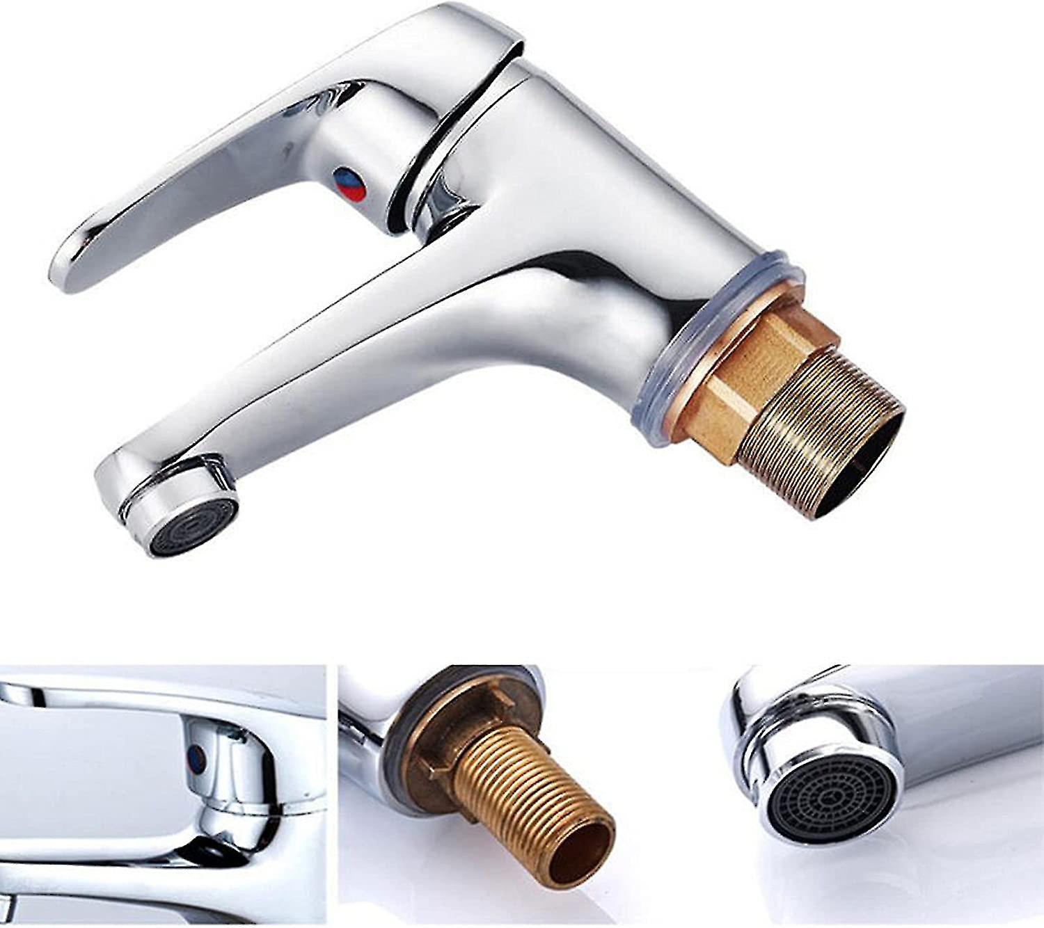 Rubinetto A Muro Ottone Per Lavabo Bagno Mia 4270 Gaboli F.lli - Foto 4