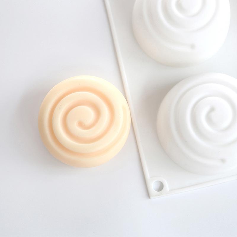 Round Silicone Soap Mold 6 Cavities Mousse Cake Mould Soap