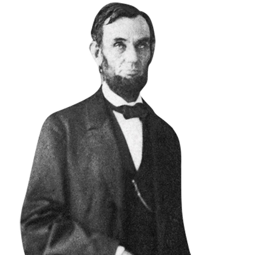 Abraham Lincoln (1863) Half Body Buddy Cutout