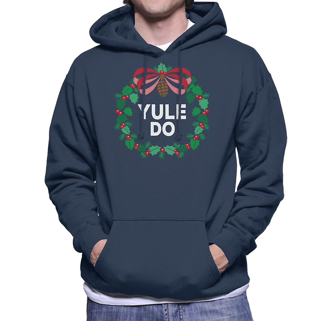 Natal Yule fazer moletom com capuz grinalda MASC