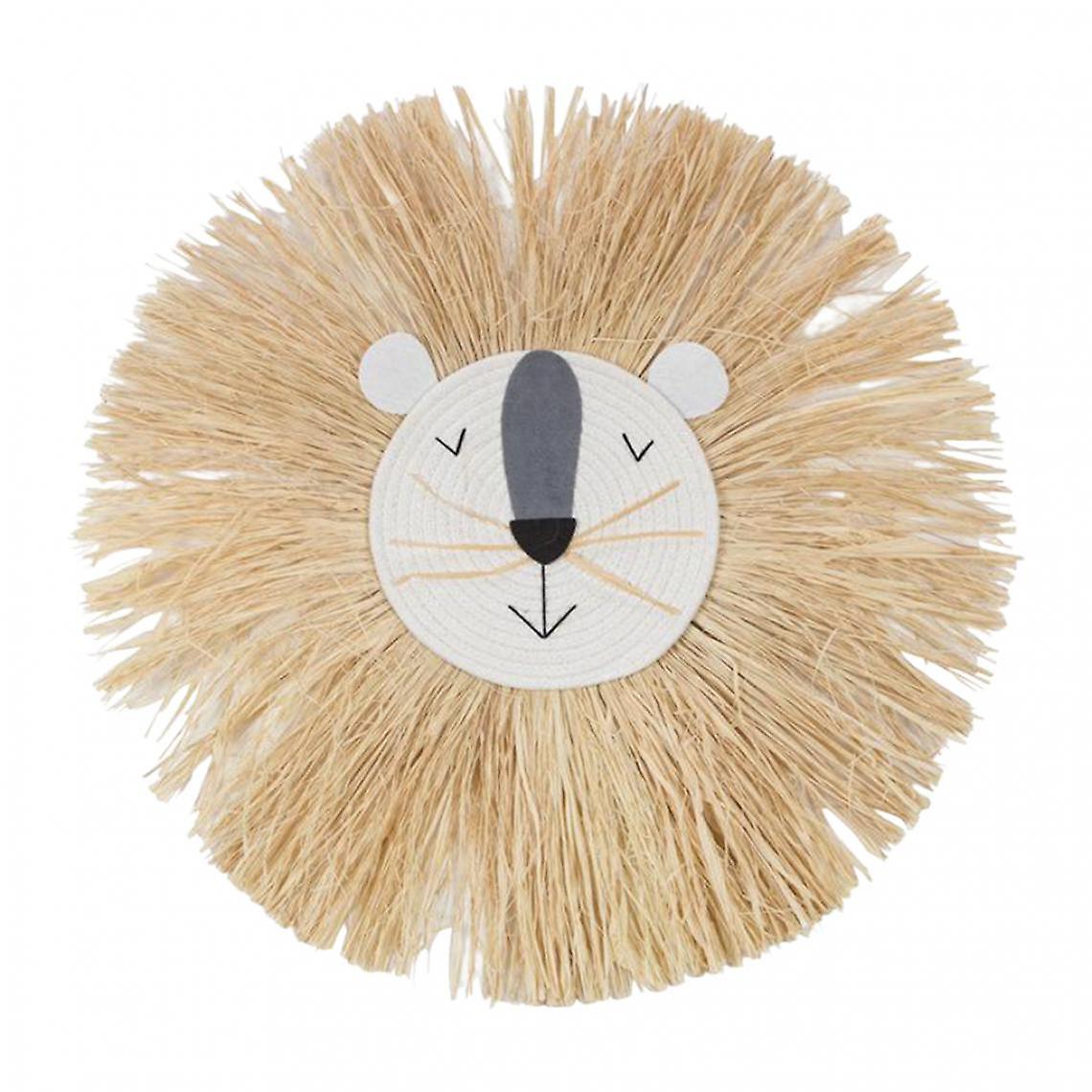 Woven Cartoon Straw Wall Hanging Rattan Tapestry Decoration Ornaments M05