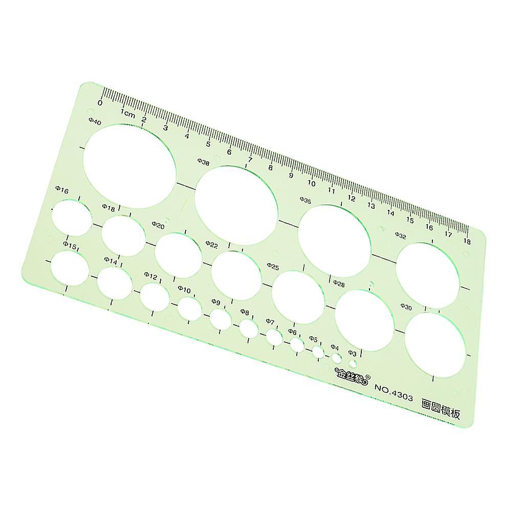 New Plastic Circles Geometric Template Ruler Stencil Measuring Tool