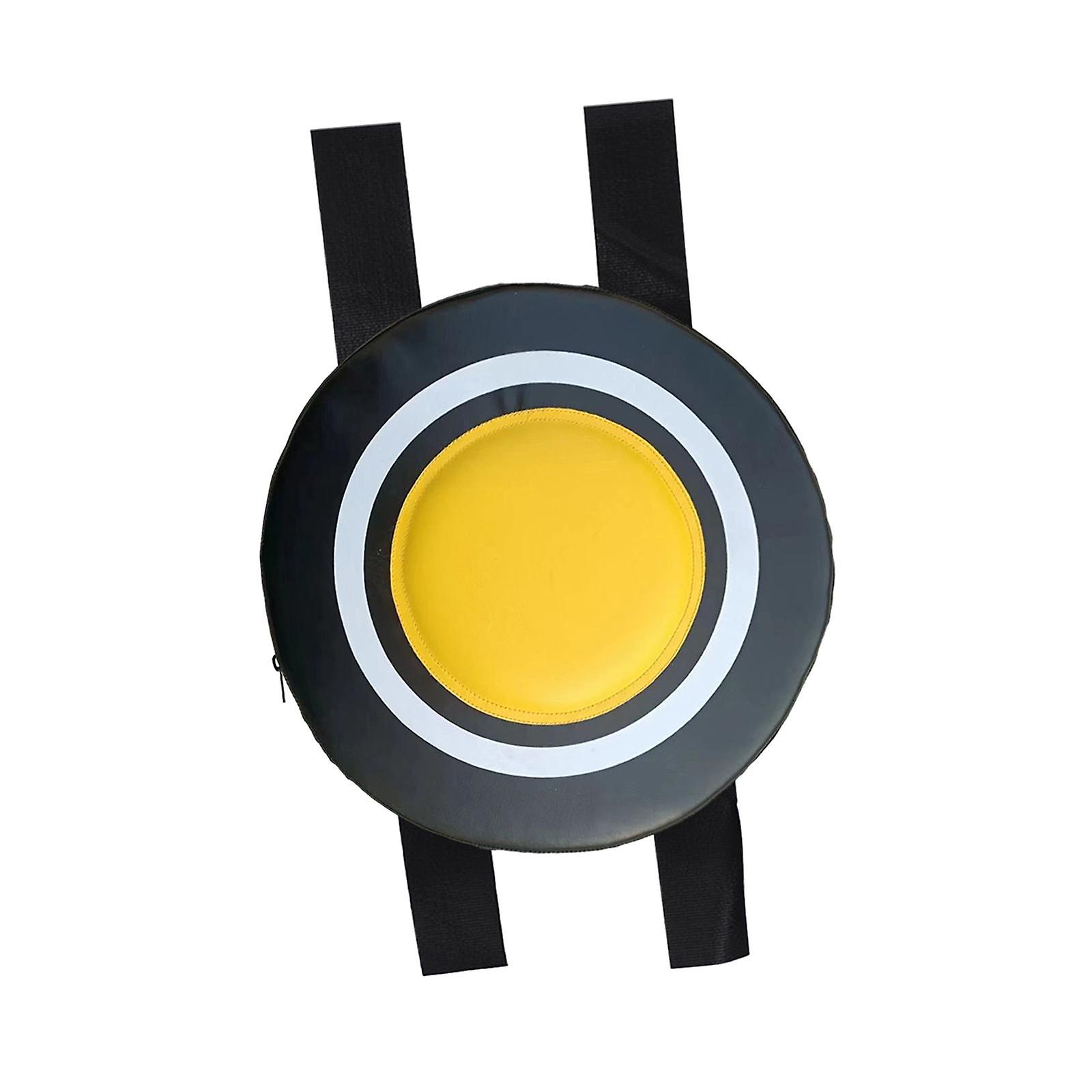 Training Pad PU Boxing Wall Target Άσκηση Αθλητικό Επιτοίχιο Μαξιλάρι Διάτρησης Κίτρινο Μαύρο 40cm
