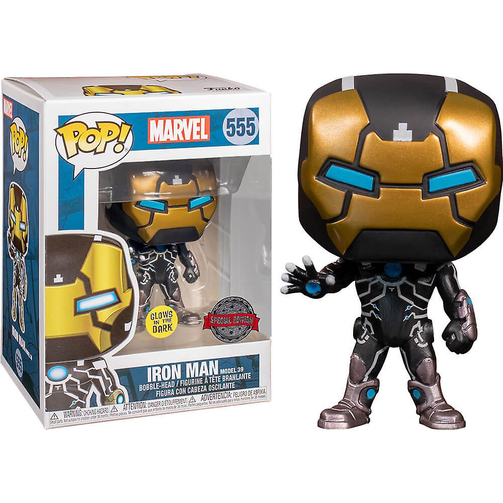 钢铁侠 Mark XXXIX Glow Marvel 80th An. 美国独家流行音乐!乙烯基人物