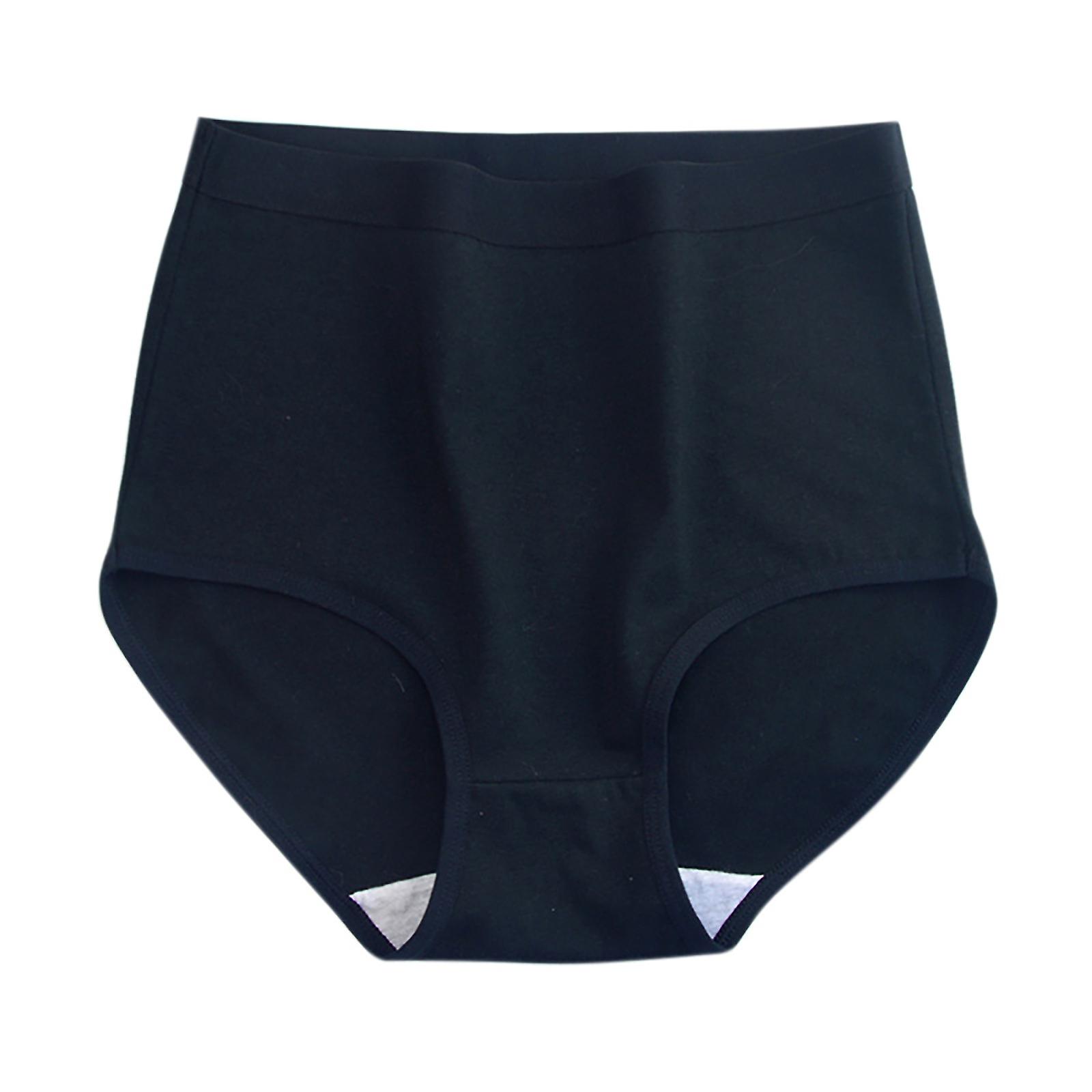 Kvinnors höga midja underkläder Enfärgad trosa shapewear för kvinnor damer flickor flickvän
