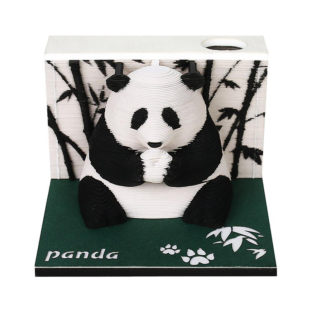 Mote 3D Panda Notes Papir Fasjonable DIY utklippsbok klistremerker for studenter