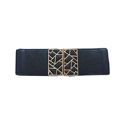 Women's Stretchable Shiny Buckle Belt