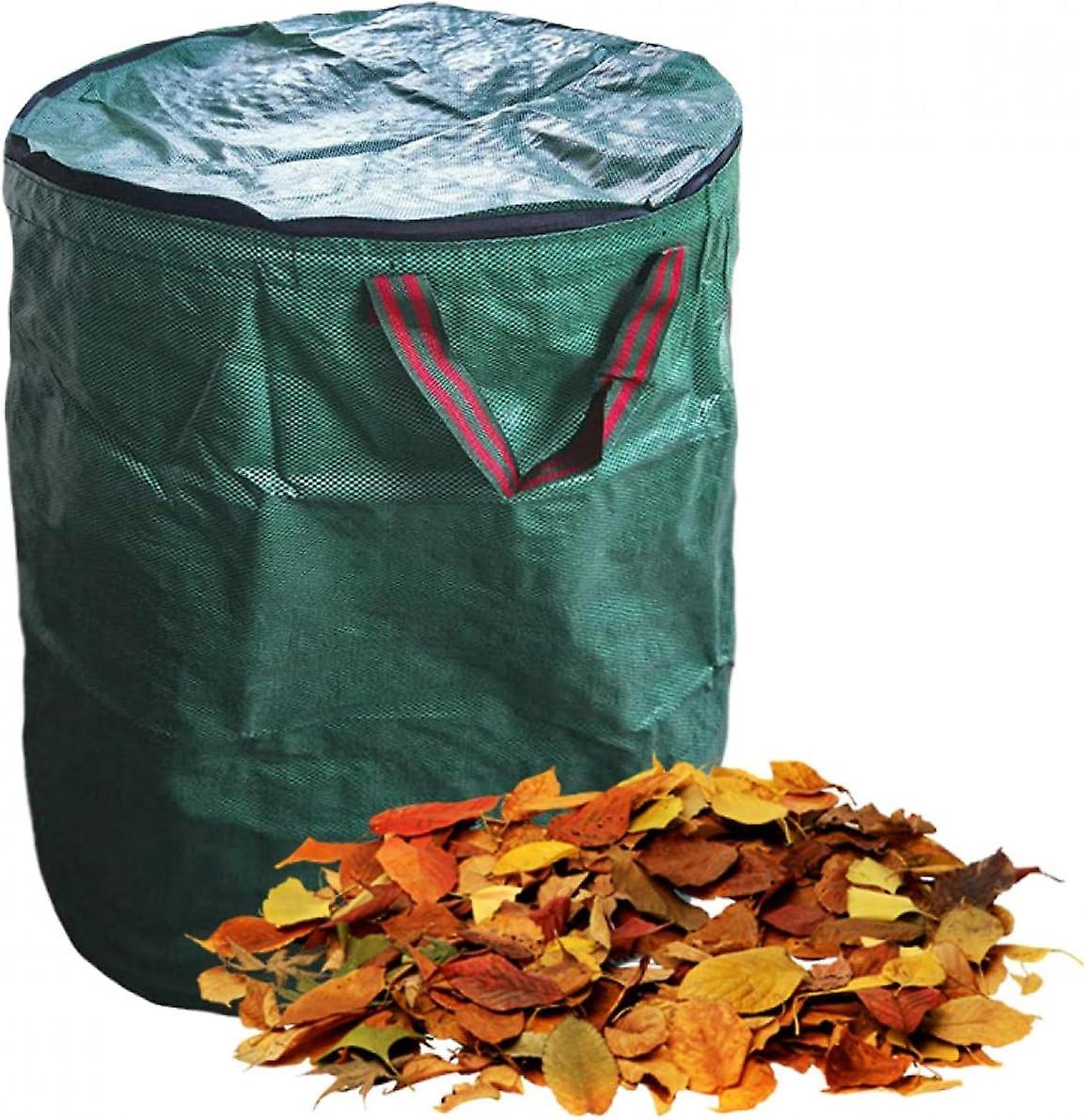 Reusable Garden Waste Bag Foldable With Lid For Lawn Large Capacity (size : 120 L)lo-ron