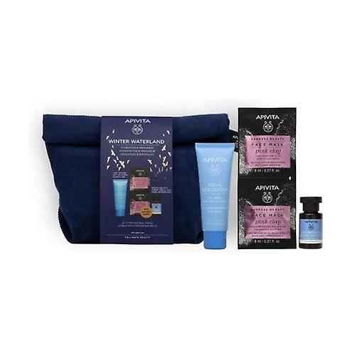 Winter waterland hydration and freshness pack 40 ml + 20 ml + 2 masks of 8 ml