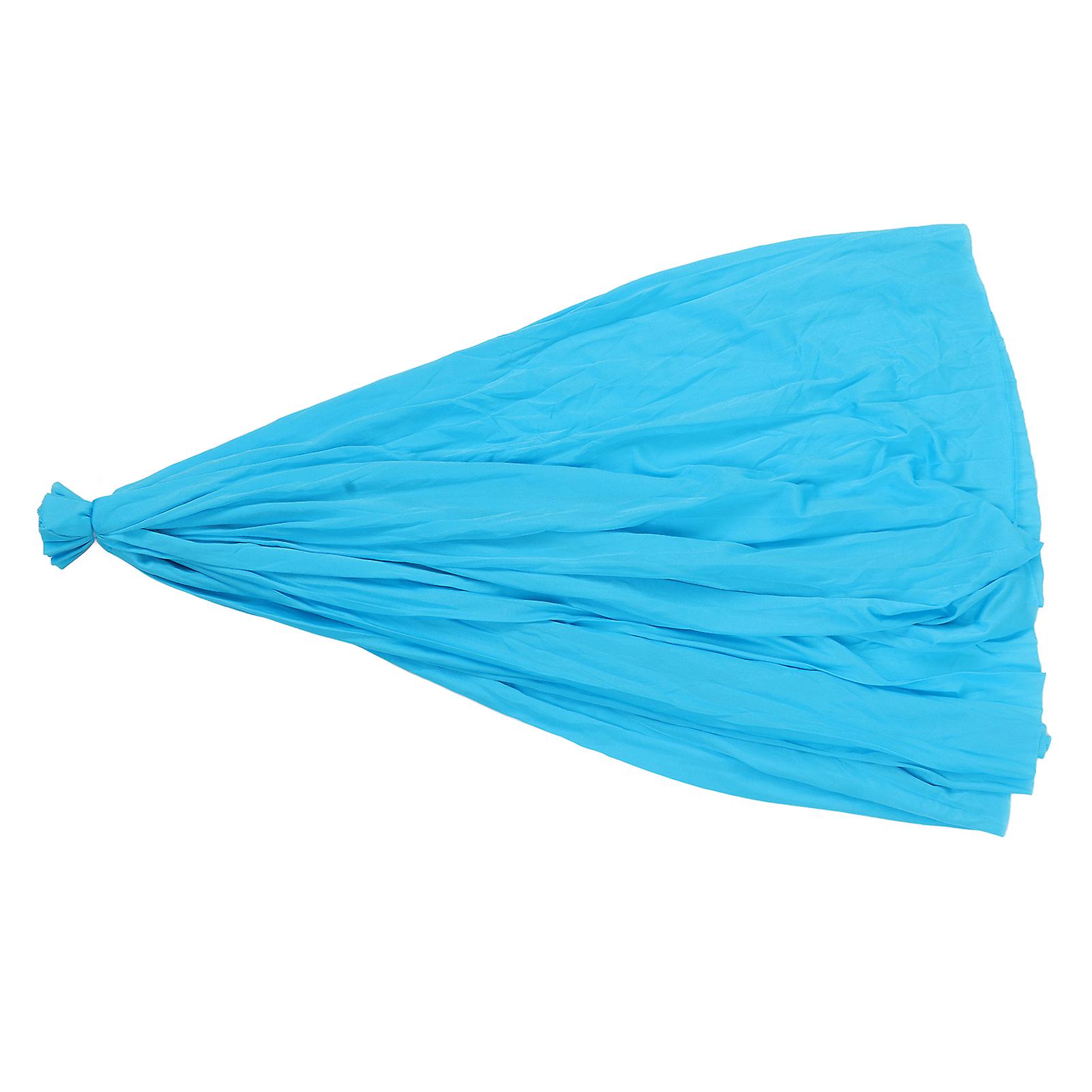 Flying Yoga Swing Elastic Fabric Flying Aerial Yoga Hammock Fabric for Professionals and Beginners Sky Blue