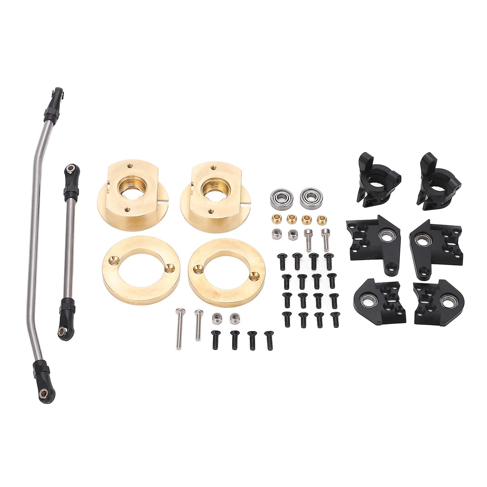 Black Steering Link and Knuckle C Seat Adapter Kit for Axial RR10 RC Models