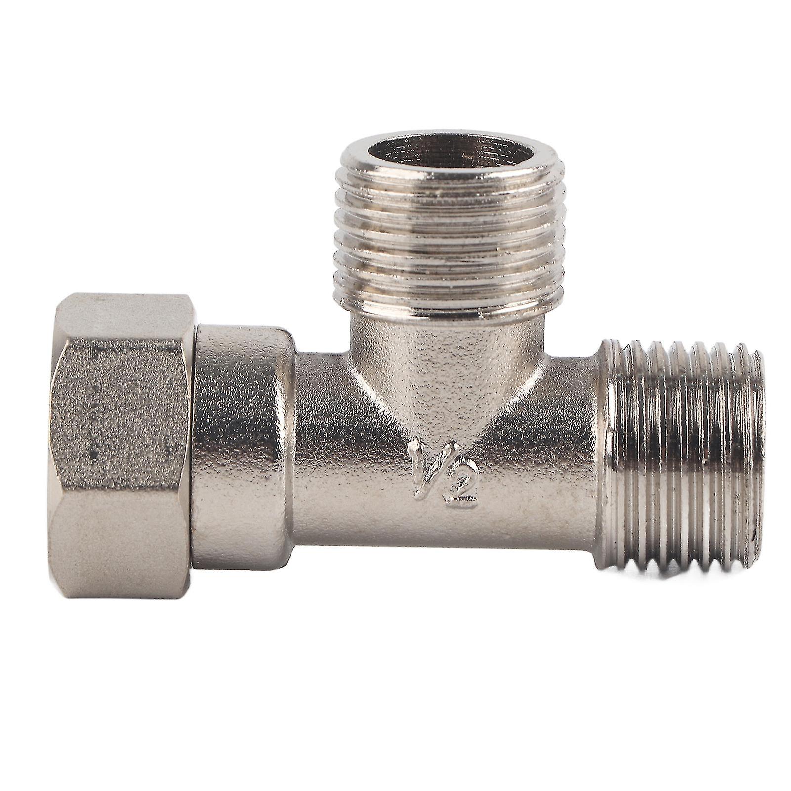 Raccord en T à filetage mâle/femelle G1/2, adaptateur en T pour tuyau d'eau en acier inoxydable
