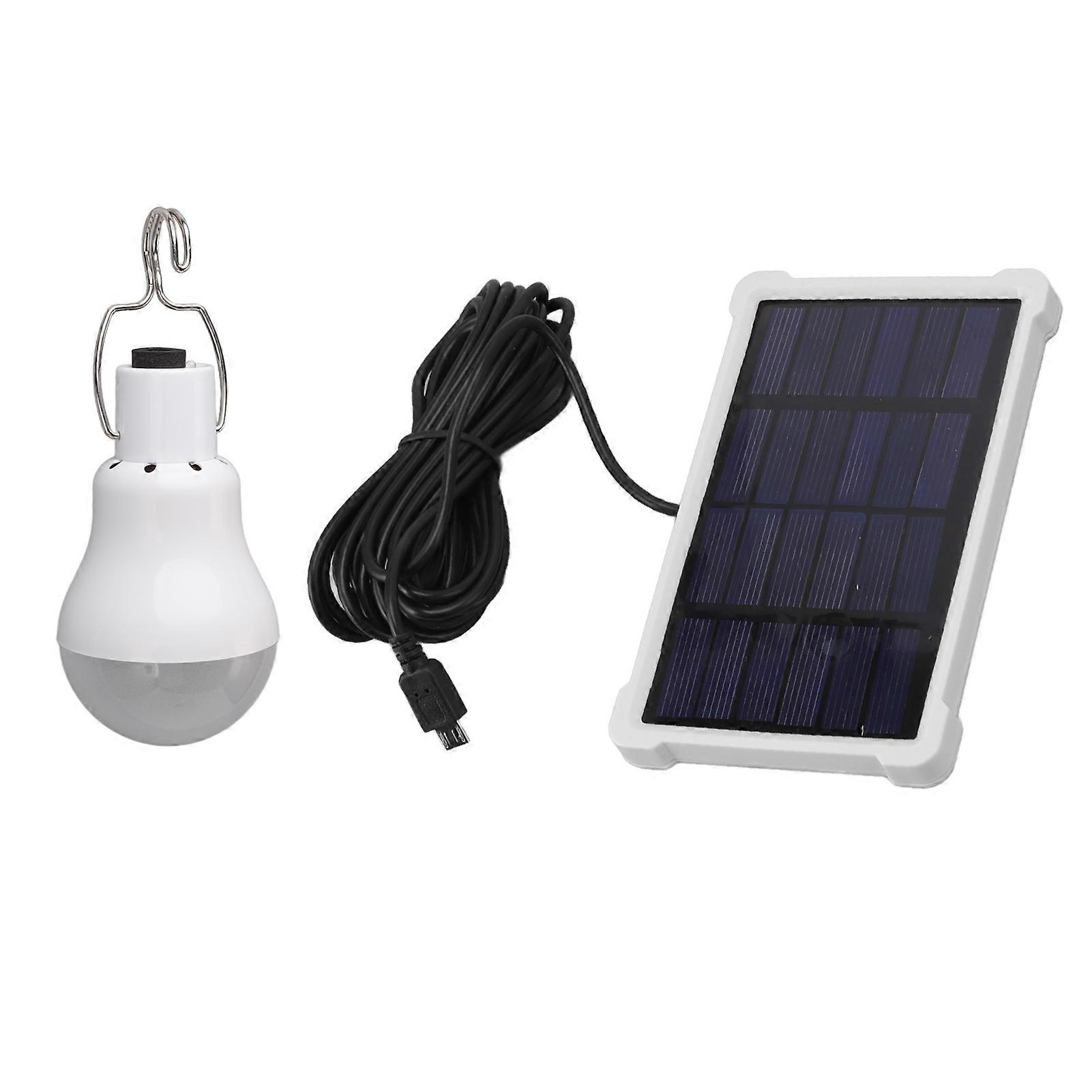 Portable ABS and PC LED Solar Light Bulb 150lm White Light Solar Camping Lamp for Fishing and Chicken Coop Lighting