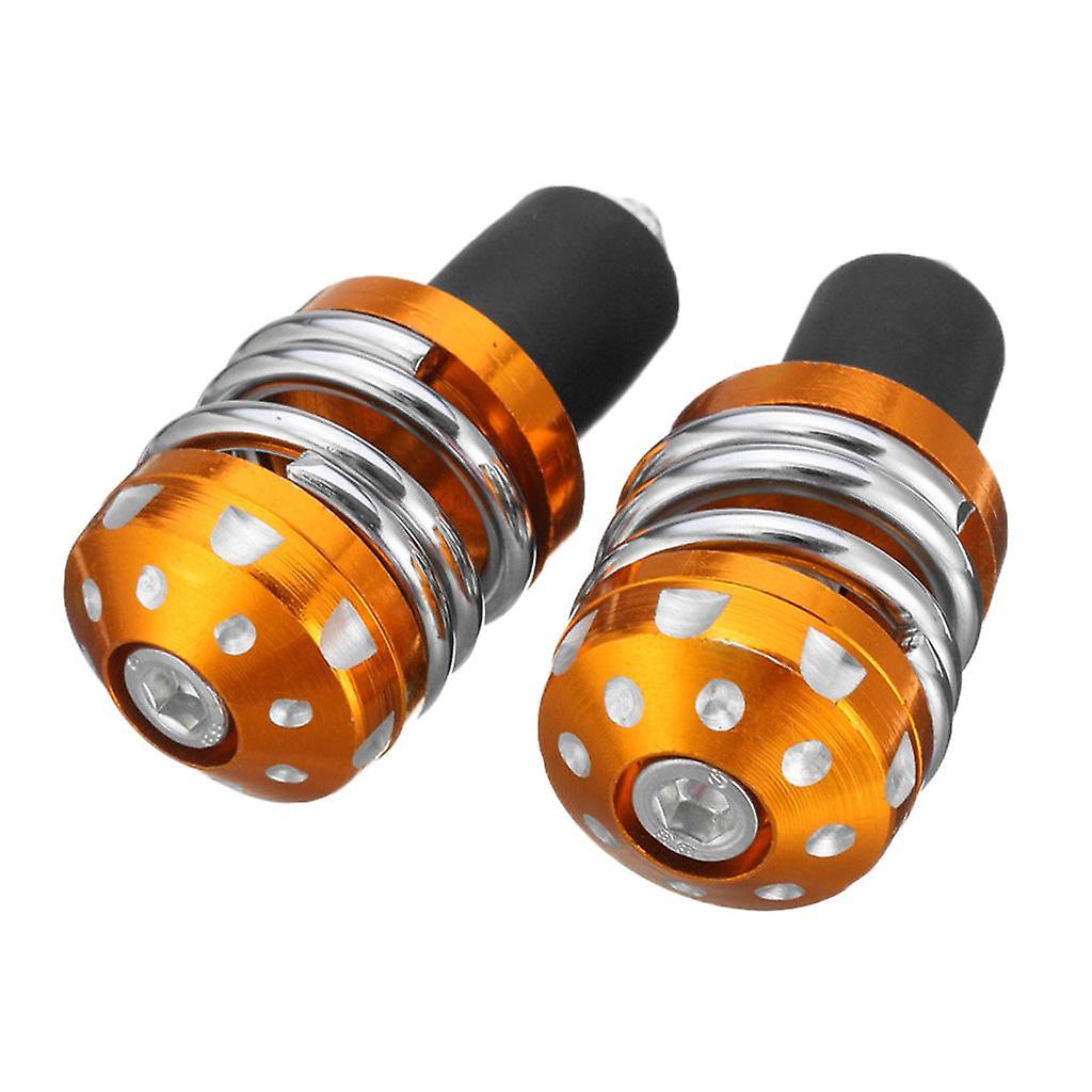 7/8" Motorcycle Anti Vibration Handle Bar End Plug Grip End Cap 22mm  Blue