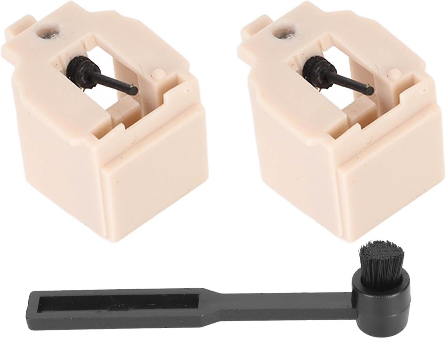 2PCS Record Player Needles Replacement, Record Player Needles, Turntable Needles with Stylus Cleanin