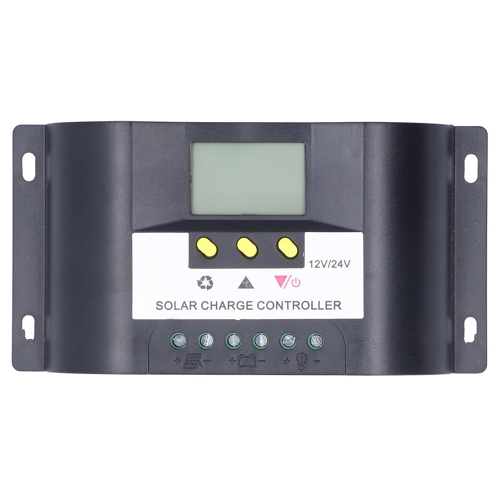 Intelligent Solar Charge Controller with Adjustable Timer Control Modes LCD Display Solar Controller for DC Loads