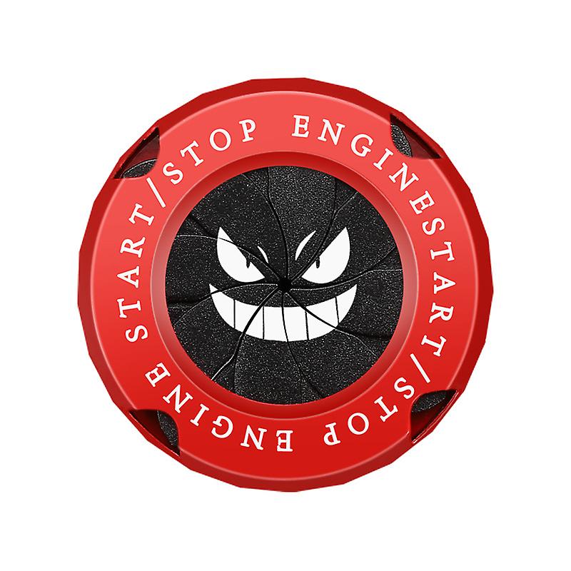 Car Push Button Cover, Evil Smile Car Motorcycle Engine Start/Sto