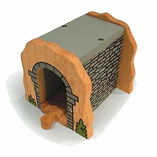 Bigjigs træ Railway grå sten Tunnel