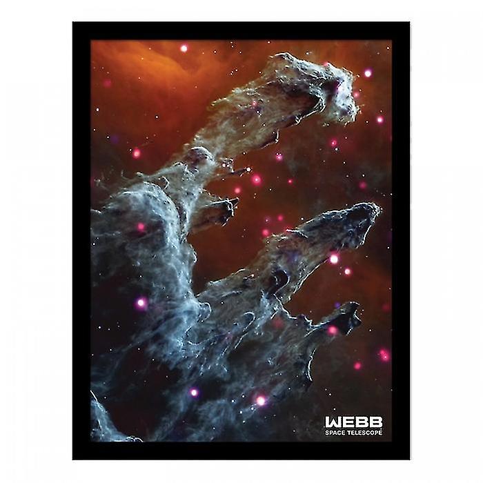 Webb Space Telescope Pillars Of Creation Framed Poster