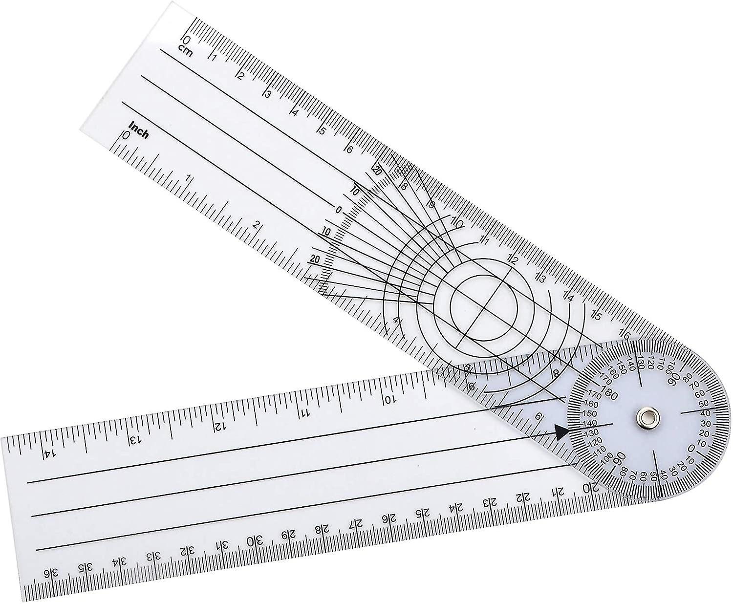 Goniometer Quick Angle Protractor Measuring Tool 1 Pack White