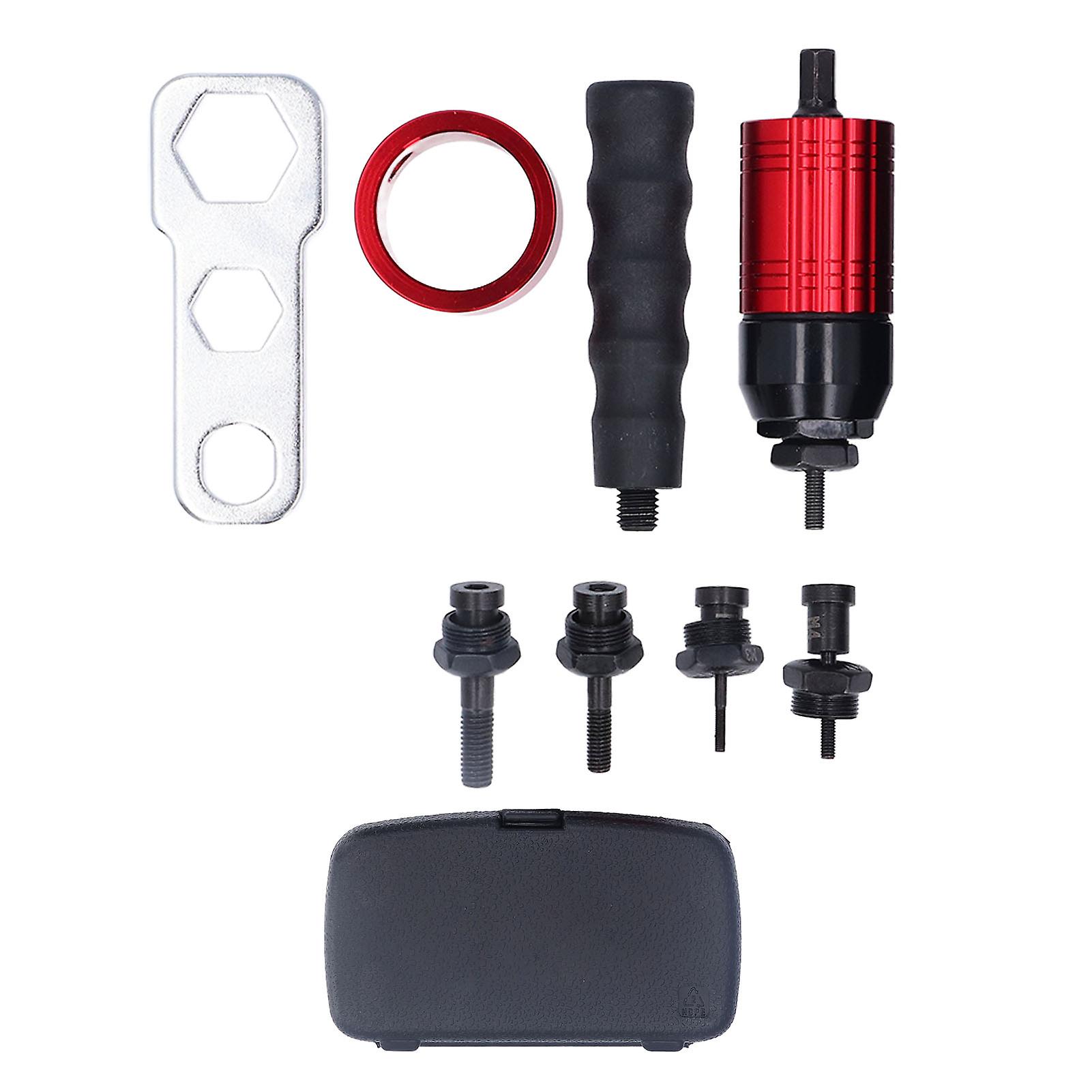 Rivet Nut Drill Adapter, Clutched Metal Manual and Electric Rivet Nut Gun Drill Adapter