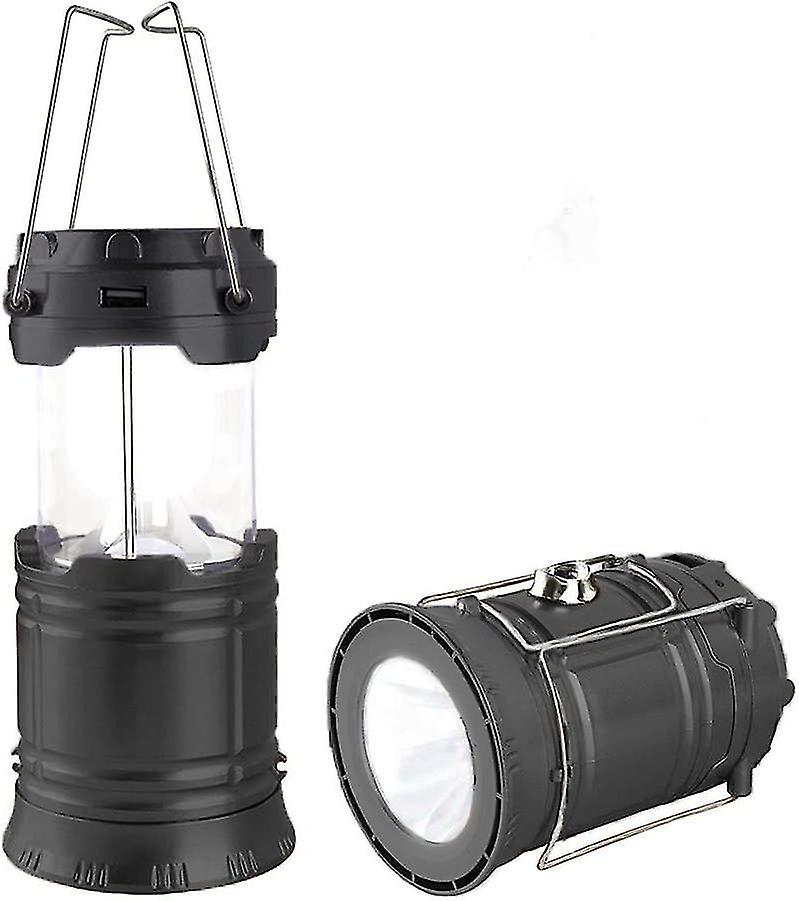 Solar and rechargeable lanterns flashlight collapsible portable lights