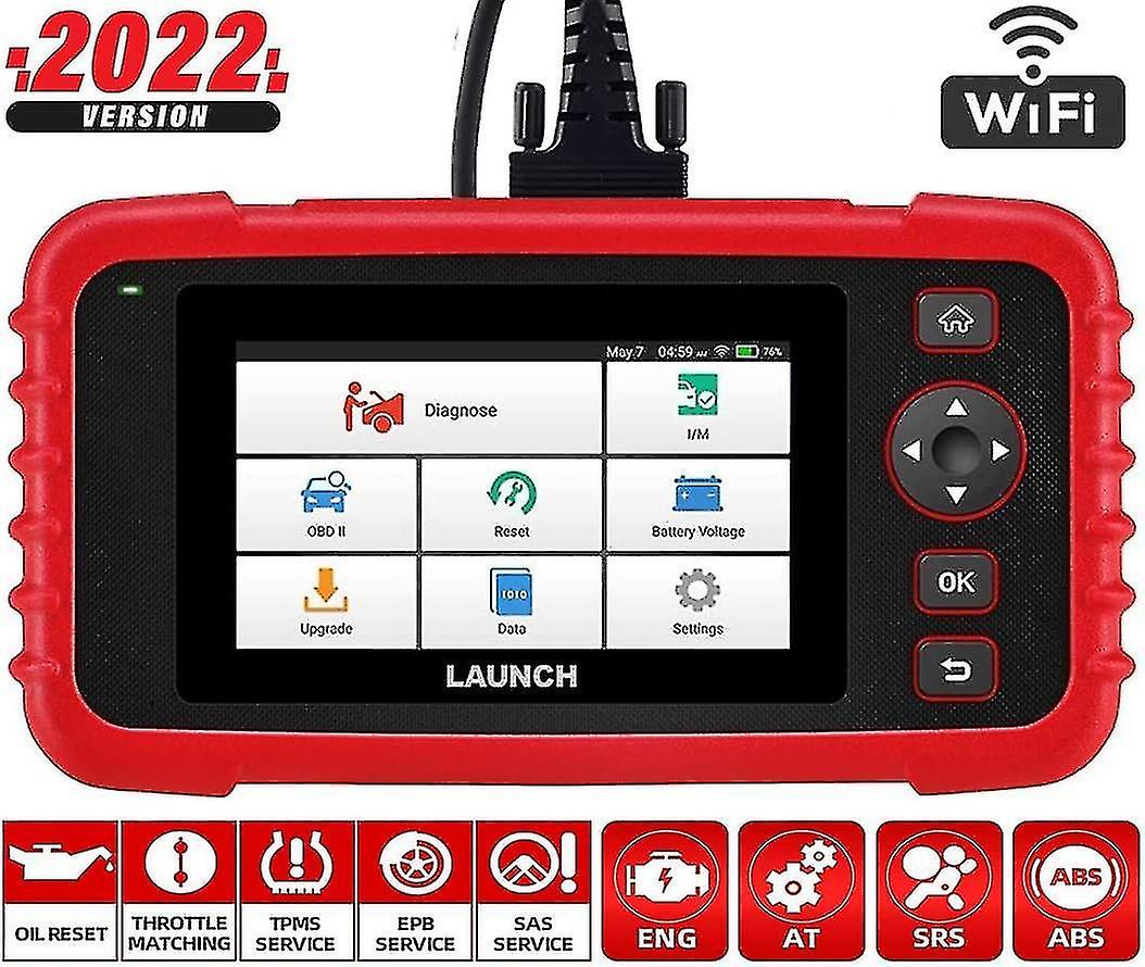Crp129x Android Based Obd2 Diagnostic Tool, 4 System Diagnostics With Oil/epb/sas/tpms Reset And Acc
