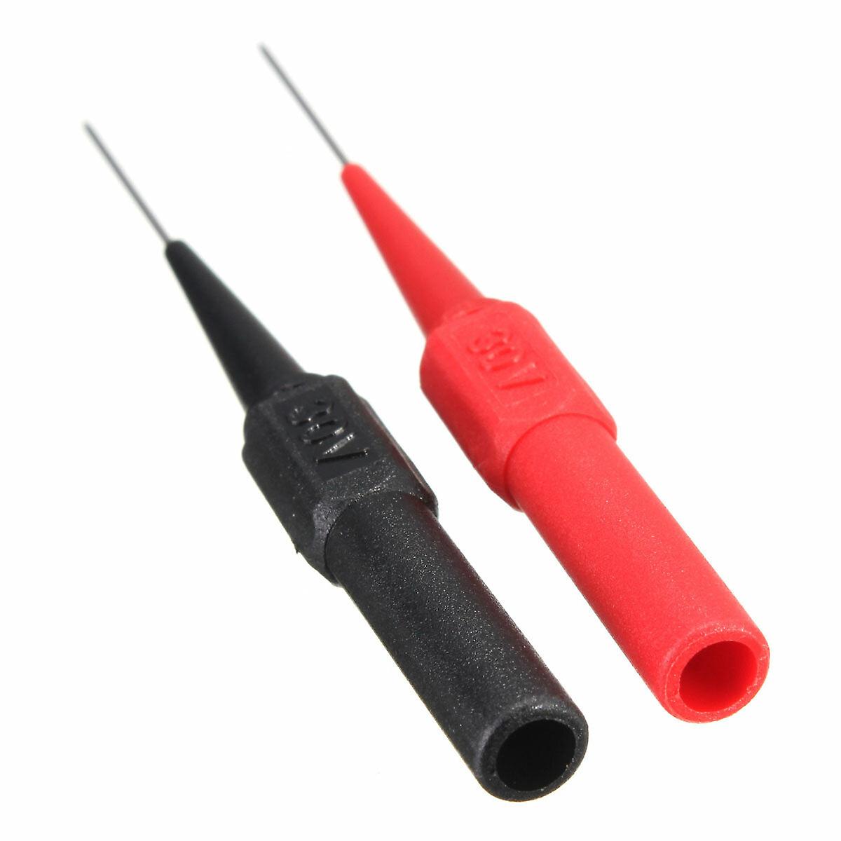 Insulation Piercing Needle Non-destructive Multimeter Test Probes Red/black