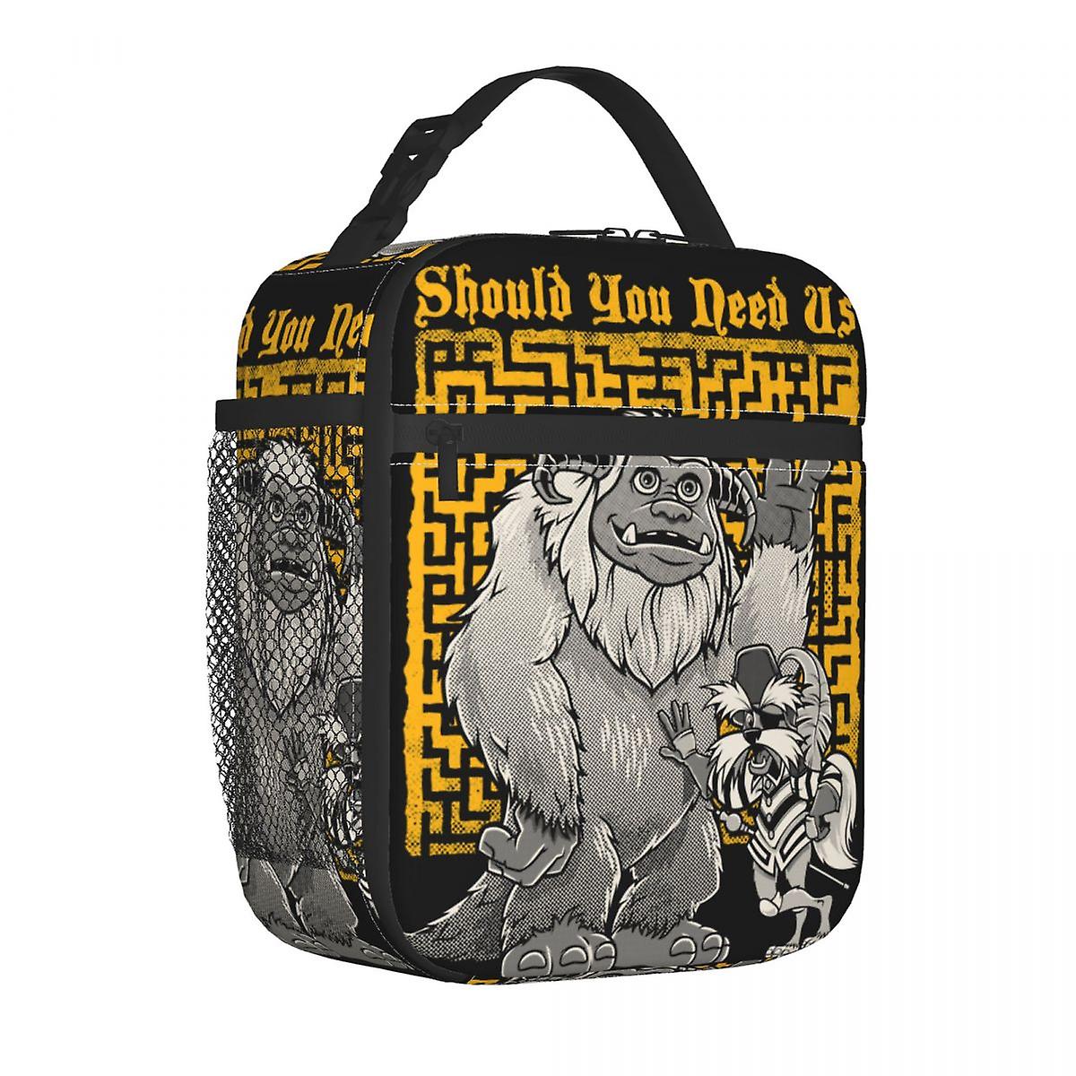 صندوق الغداء فيلم متاهة مضحك لودو ديديموس ميرش الغذاء مربع Y2k برودة الحرارية بينتو مربع للمدرسة