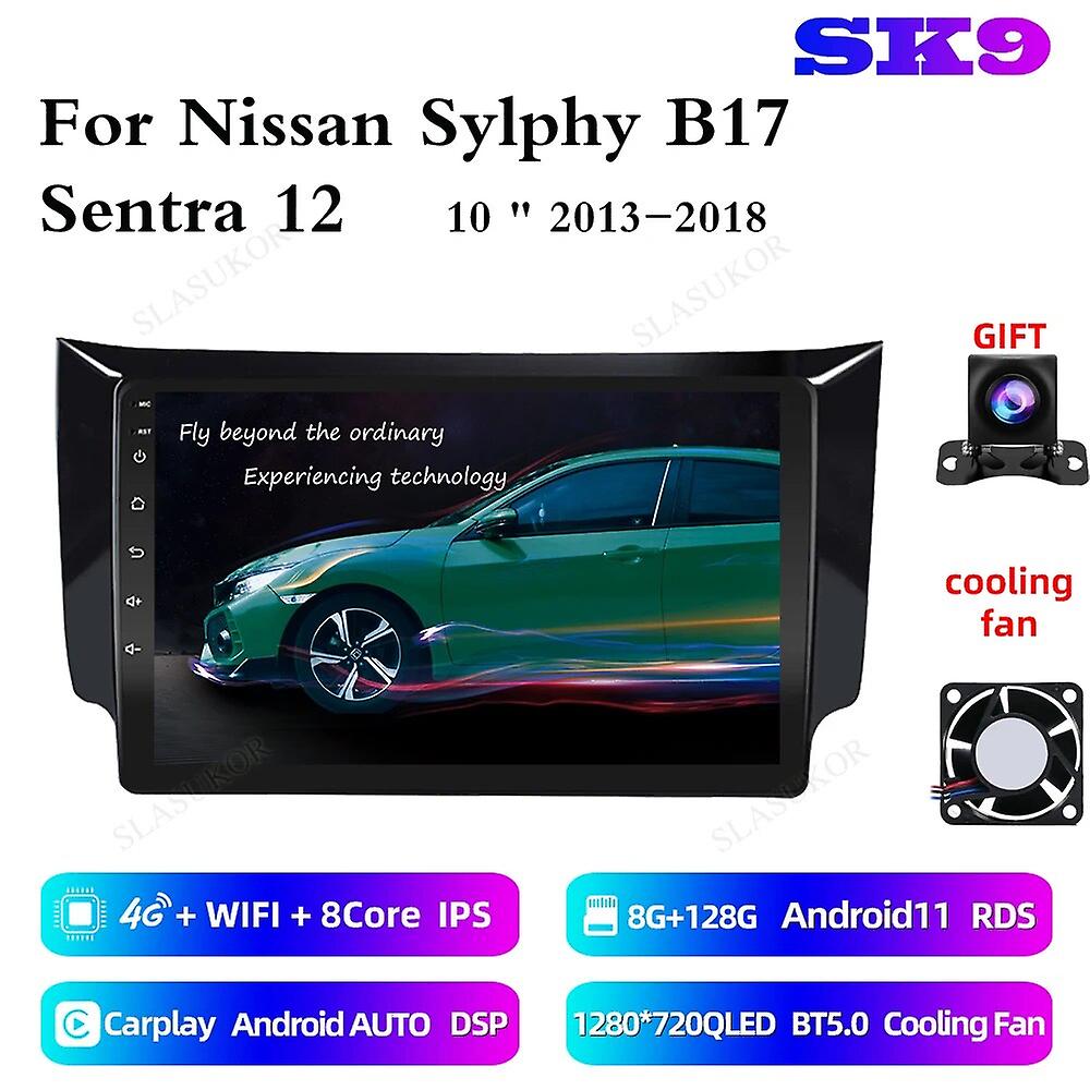 10 Zoll für Nissan Sylphy B17 Sentra 12 2013-2018 Android Autoradio GPS Multimedia Video Player Auto Audio Stereo Player Navigieren