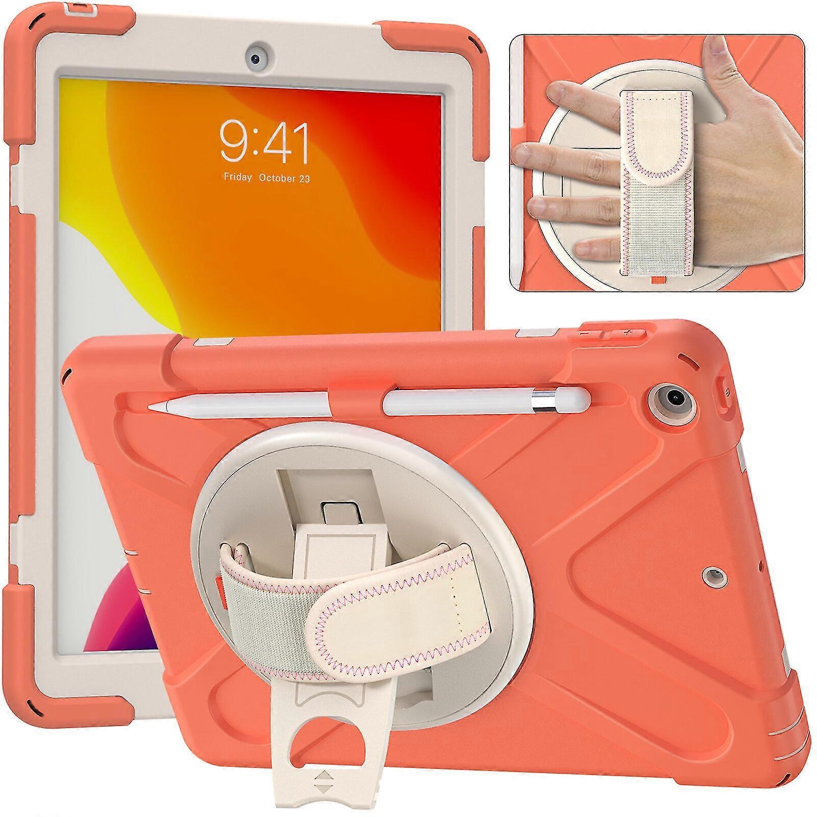  Case For Ipad 10.2 Inch With Rotating Stand, Shockproof, Camera Protection