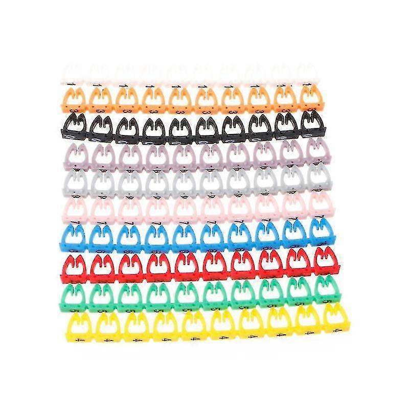 Network Cable Label Mark Colorful Numeric Cable Label Mark For Rj45 Rj11 Rj12