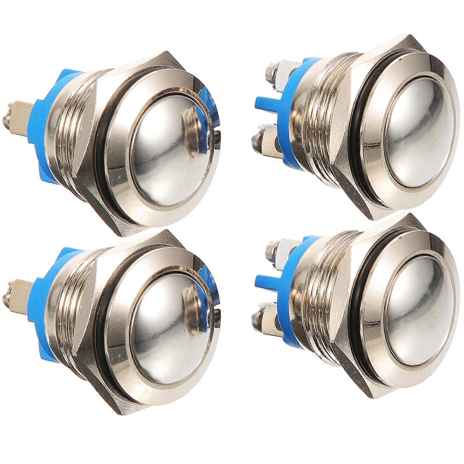 4Pcs Door Chime Button Replaceable Push Button Sturdy Ringer Button Doorbell Button for Home