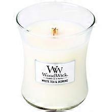 WoodWick - Weißer Tee & Jasmin Vase (Weißer Tee & Jasmin) - Duftkerze 275.0g