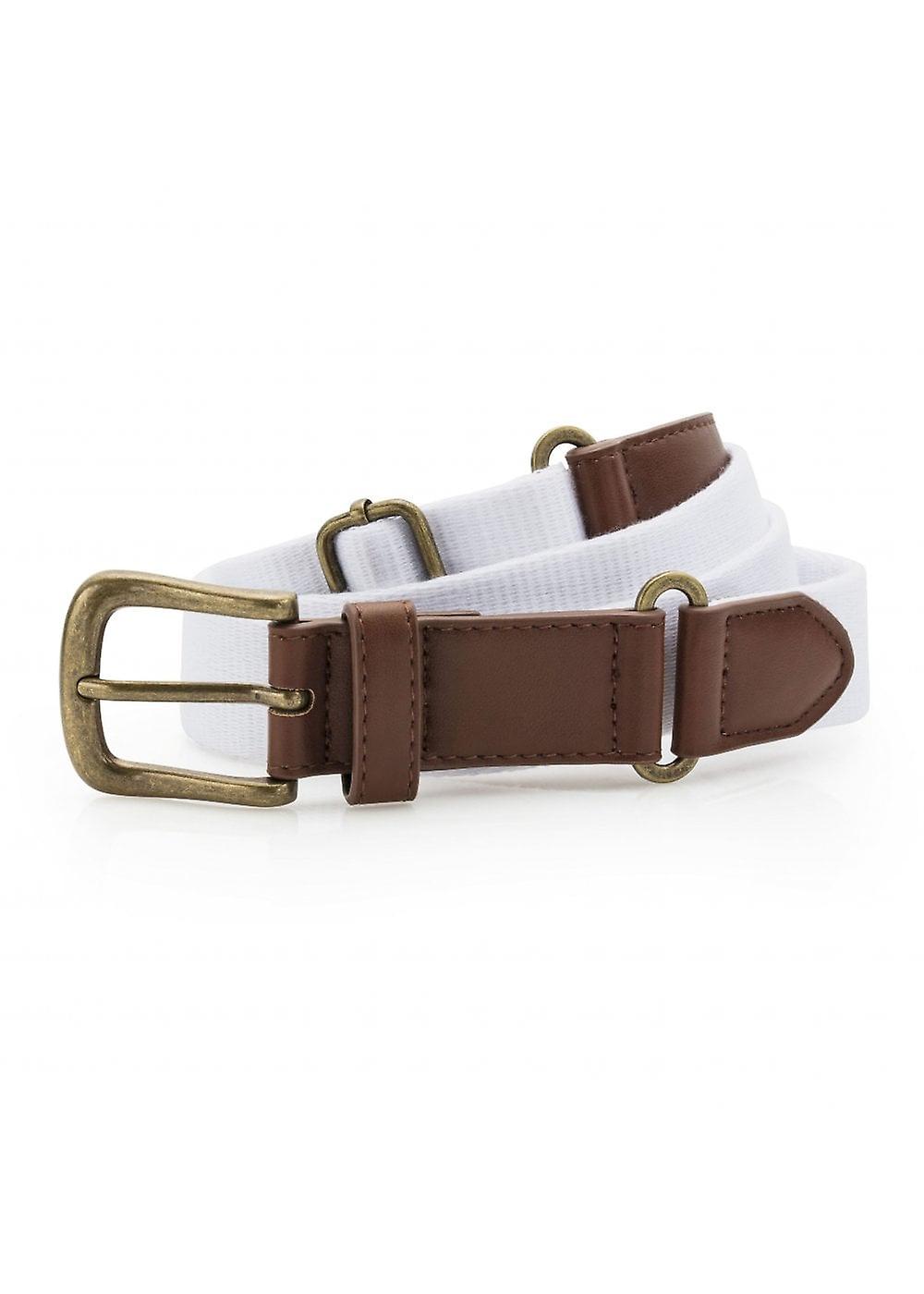 Men's Asquith & Fox Faux Leather And Canvas Unisex Belt AQ902