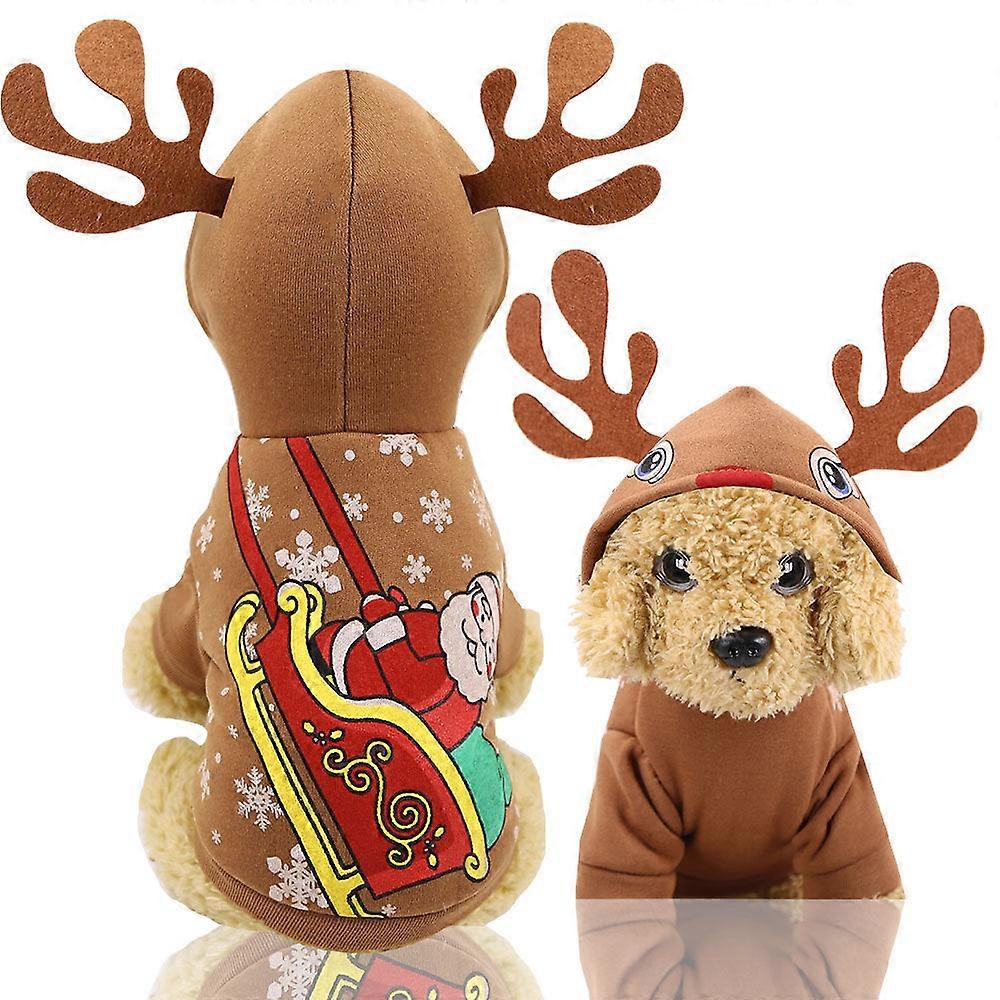 ペット服クリスマスフェスティバルヘラジカペットコスチューム犬猫製品秋と冬