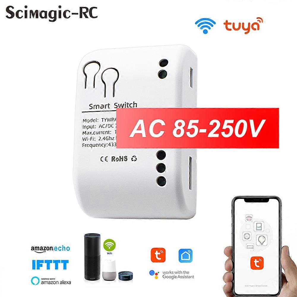 Tuya 1 Channel Smart WiFi Wireless Dry Contact Relay Motor Switch Module APP Remote Control Timer Works With Alexa Google Home