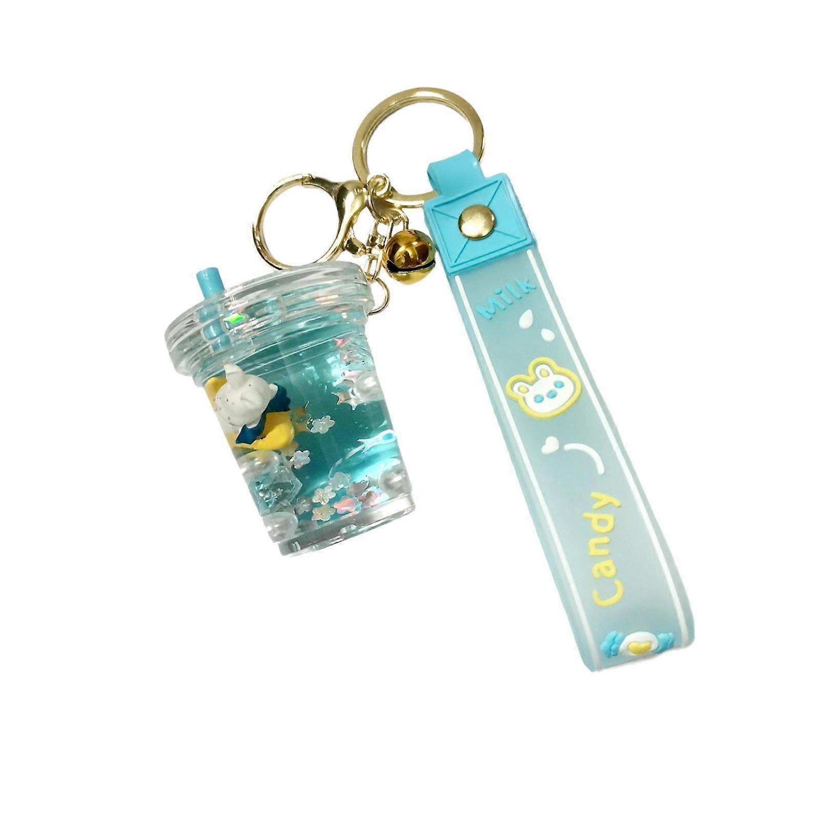 Quicksand Keychain Lovely Car Key Chain for Party Favors Shoulder Bag Travel Style A