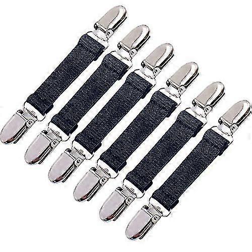 6pcs Winter Mitten Clips Elastic Stainless Steel Gloves Clips