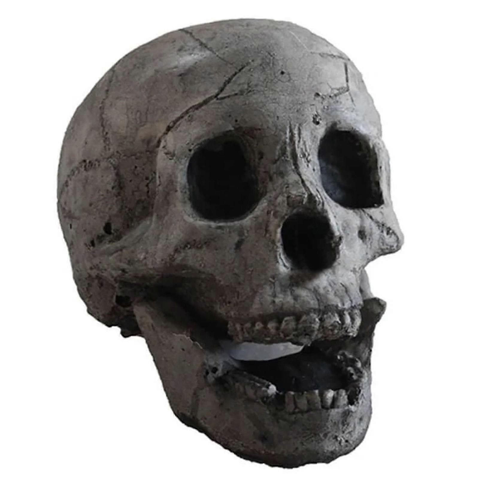 Reusable Skeleton Flame Fireproof Resinfor Bonfire, Fireplace, Firepit,halloween Stove Barbecue Simulation Skull Props