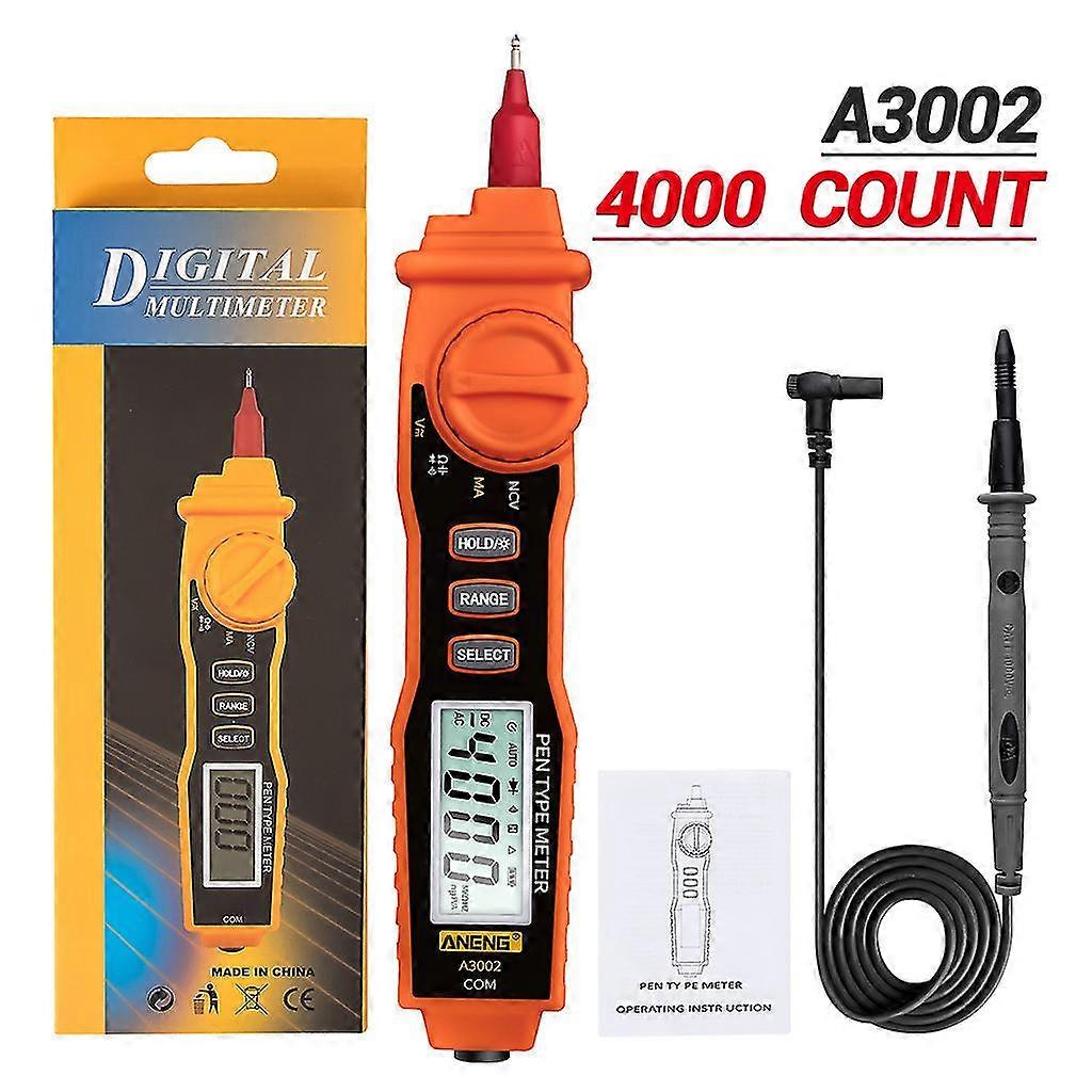 Digital Multimeter Trms 4000 Counts Volt Meter Ohmmeter Auto-ranging Tester Ncv