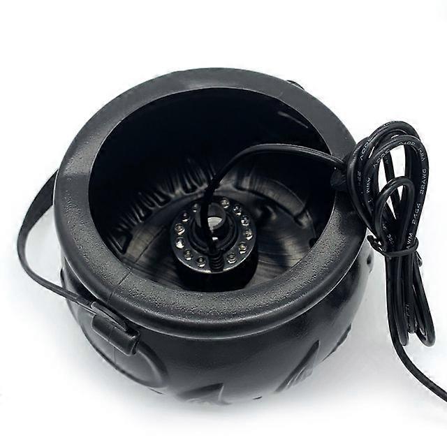 2024 Halloween Cauldron With Mist Maker,Witch Jar Pot With LED Light Color Change Fogger Mist Maker Candy Cauldron Party Decor
