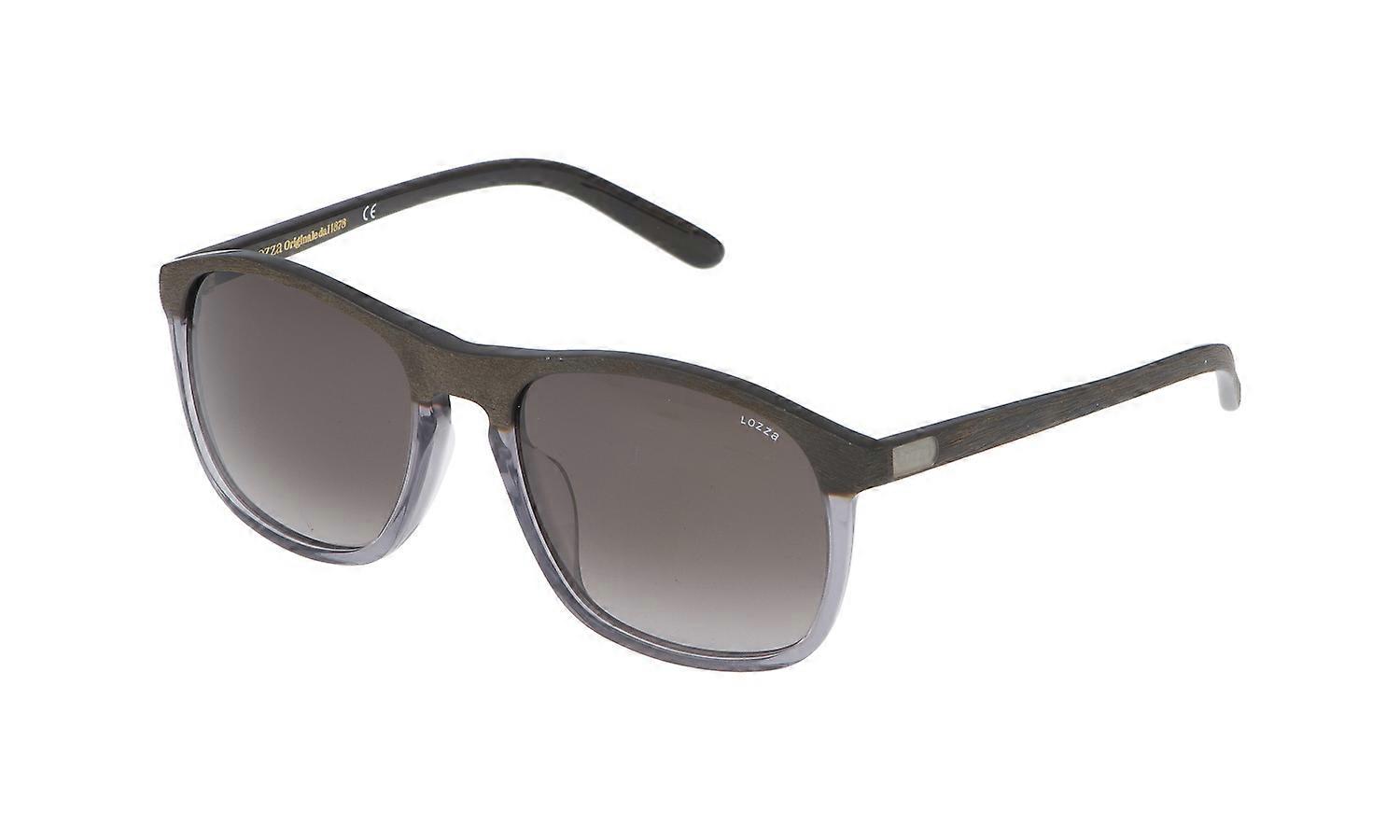 Okulary przeciwsłoneczne Lozza SL1845H 0ANB EFFETTO LEGNO Brązowe SCURO 55/19/140 MAN