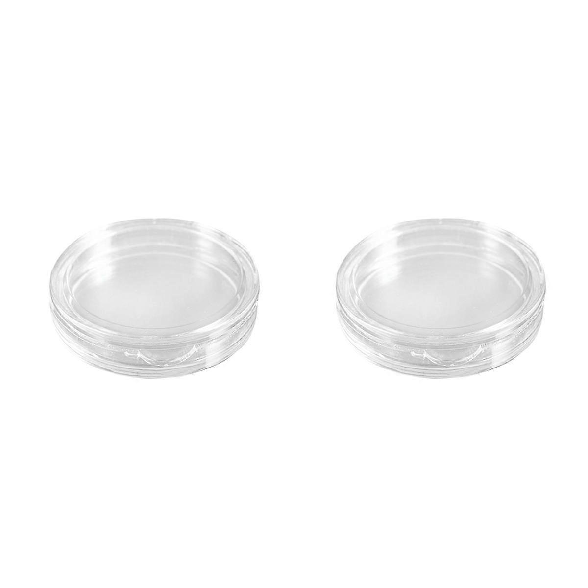 20 Pcs Transparent Small Plastic Coin Box 18mm