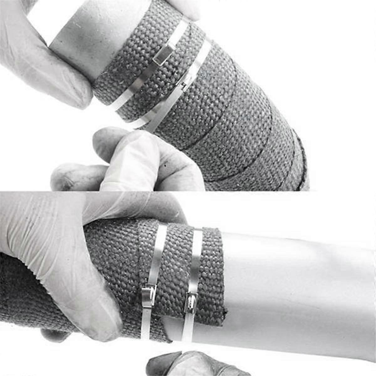 11,8 polegadas 100pcs aço inoxidável zip ties pesado multi-auto-travamento amarras de cabo para máquinas 4