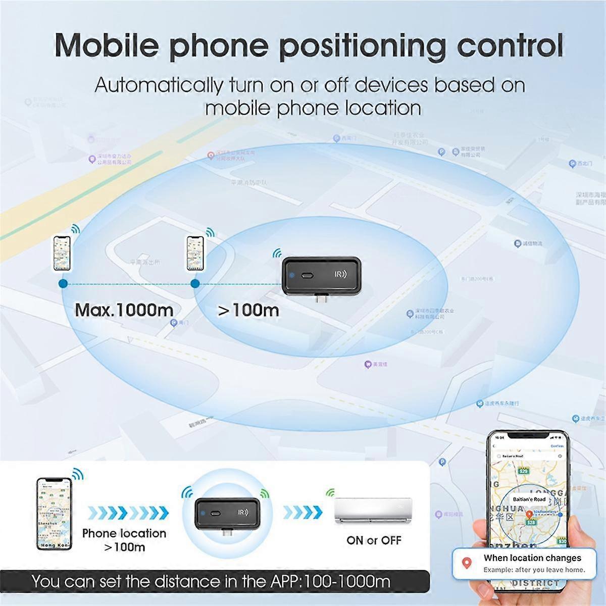 Tuya WiFi Universal IR Remote Control 2.4Ghz Multi-Function Remote Control for Air Conditioner Fan