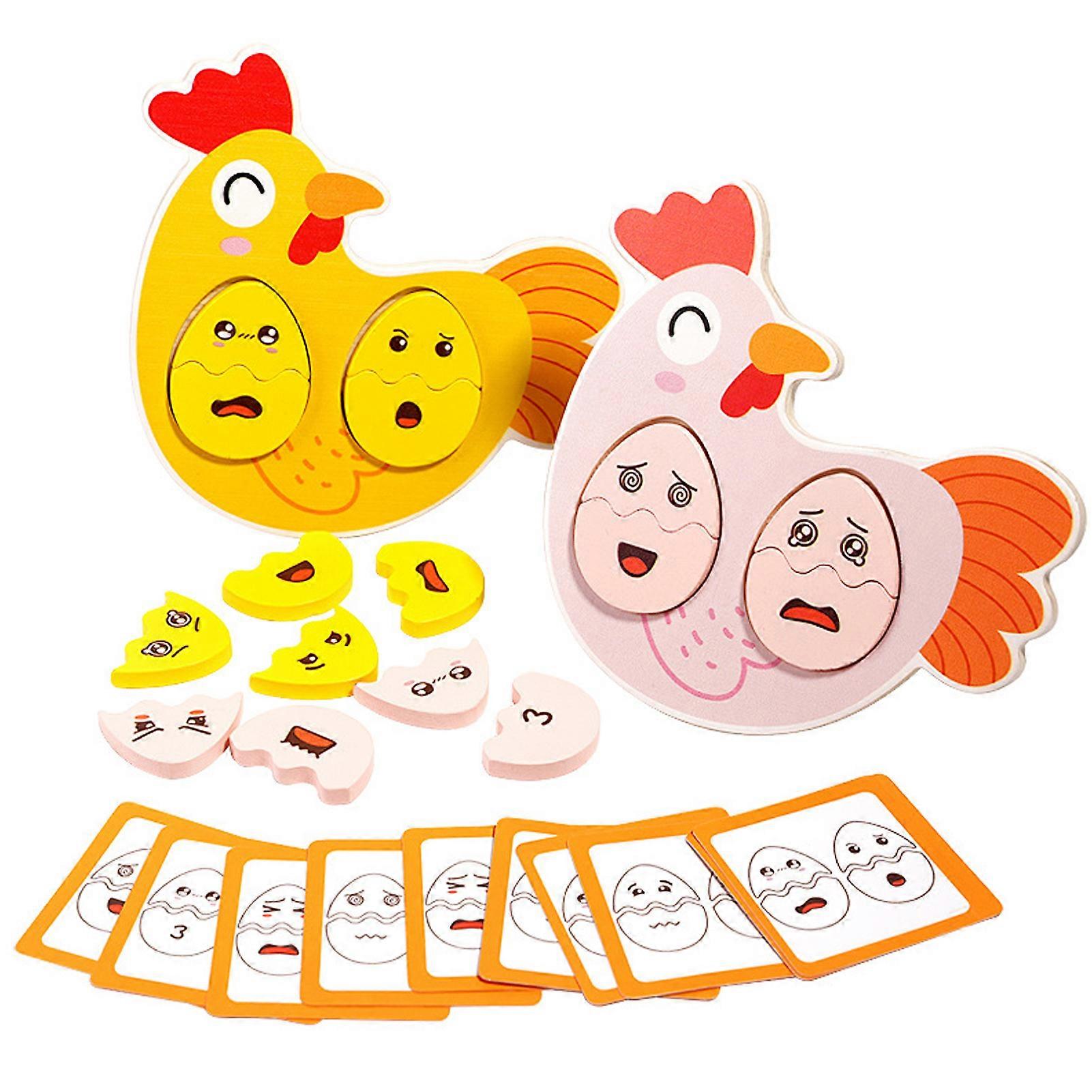 Eggs Expression Patchworks Toy Expression Recognition Educational Plaything for House