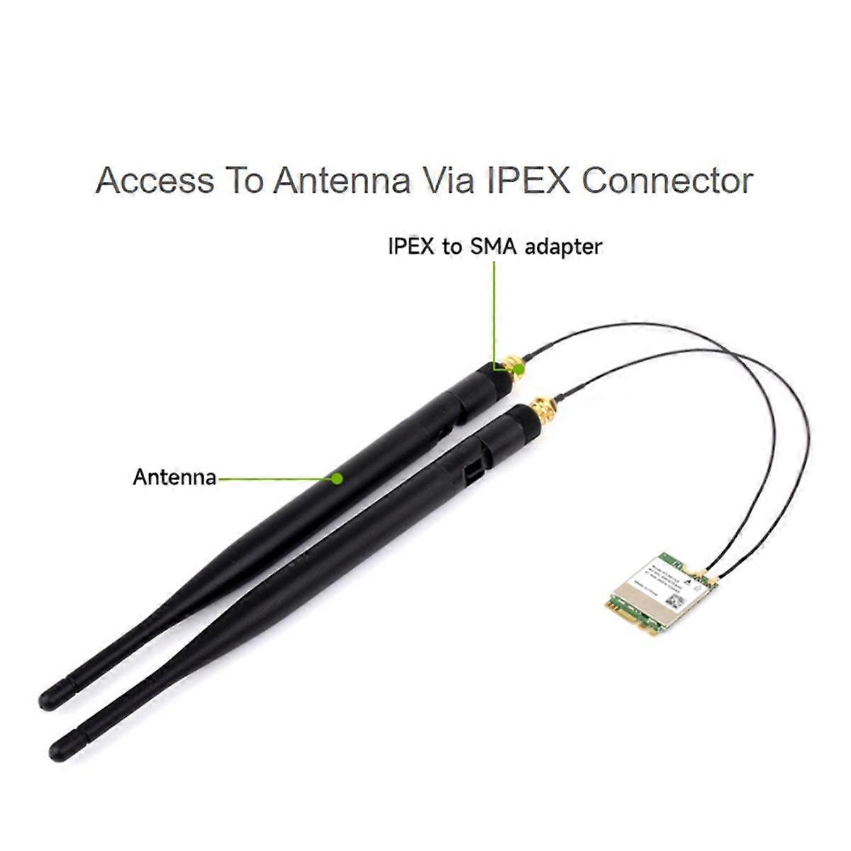 RTL8822CE Wireless Network Card Dual-Band 2.4G/5G M.2 A/E Key WiFi Card Bluetooth 5.0 Support Lapto