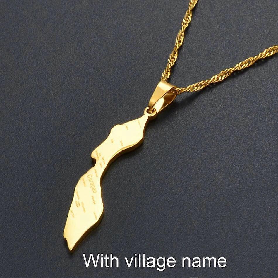 שרשראות קורסאו לנשים בנות צבע זהב / צבע כסף תליון קורסאו מפות תכשיטים כפר Nmae 135121